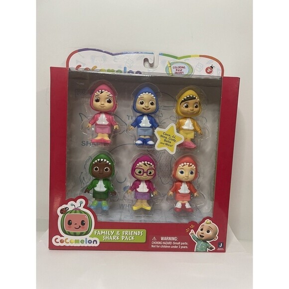 CoComelon Official Family & Friends 3" Figure Shark Theme Kids Character Toy NEW - Picture 4 of 12